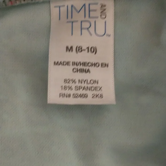 🌠HP🌠NWT Time and Tru Print Tankini w/Mid-rise Side Tie Bottom - Picture 9 of 10